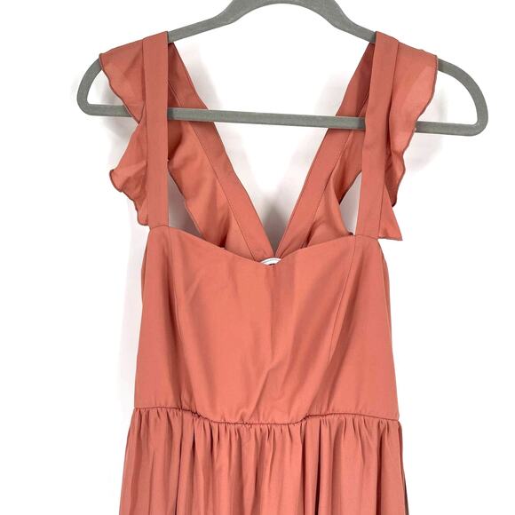 Show Me Your MuMu June Maxi Dress Rustic Mauve Crisp XL NWT - Picture 6 of 9